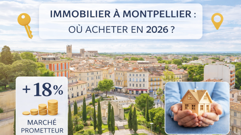 Immobilier à Montpellier : où acheter en 2026 ? Analyse du marché immobilier montpelliérain et quartiers porteurs