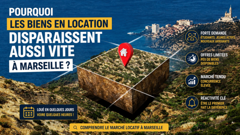 Location immobilière à Marseille : forte demande et biens loués rapidement dans un marché tendu