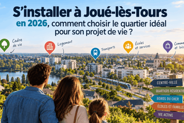 S’installer à Joué-lès-Tours en 2026, comment choisir le quartier idéal pour son projet de vie ?