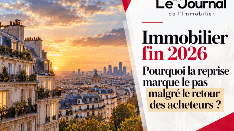 Immobilier fin 2026 – Pourquoi la reprise marque le pas malgré le retour des acheteurs